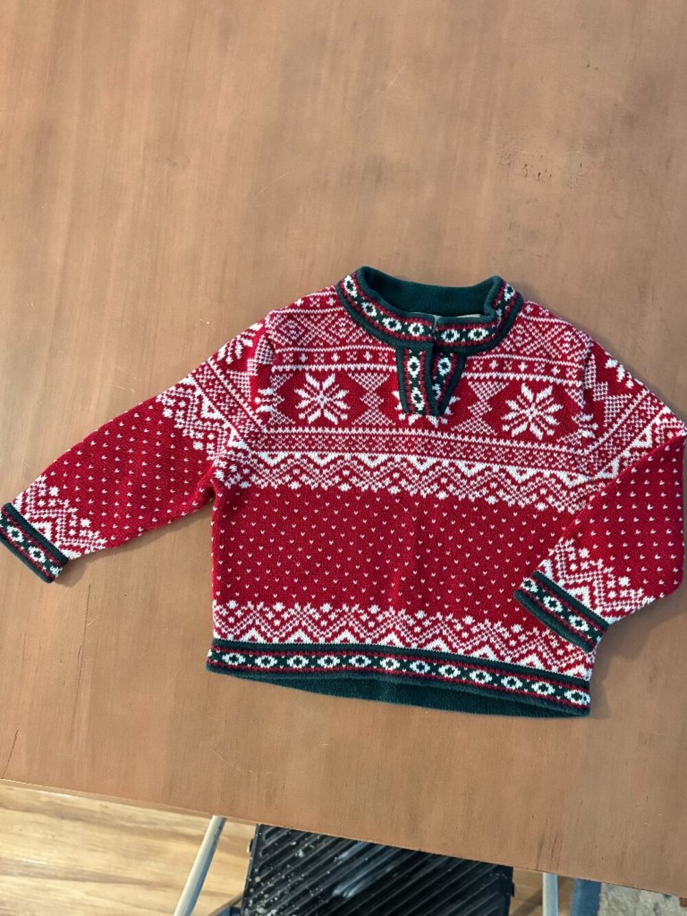 EUC L.L. Bean Nordic Cotton Kingfield Sweater, size 2T
